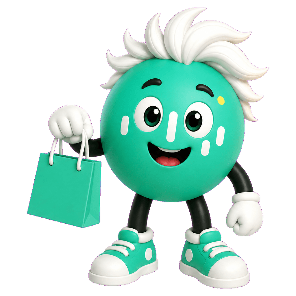 zep mit Einkaufstasche bindet einen Chatbot in einen Online-Shop ein