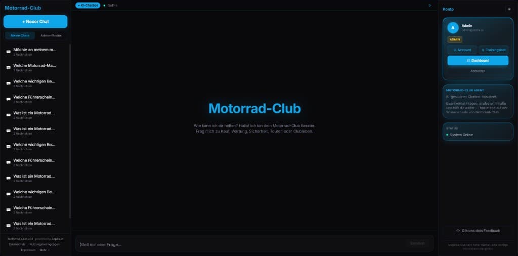 Motorcycle club — Zeptix live bot screenshot